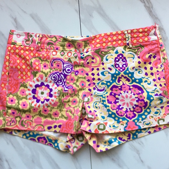 J. Crew Pants - J. CREW Black Label Stretch Multicolor Shorts